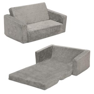 Serta Perfect Sleeper Extra Wide Convertible Sofa to Lounger - Comfy 2-in-1 Flip